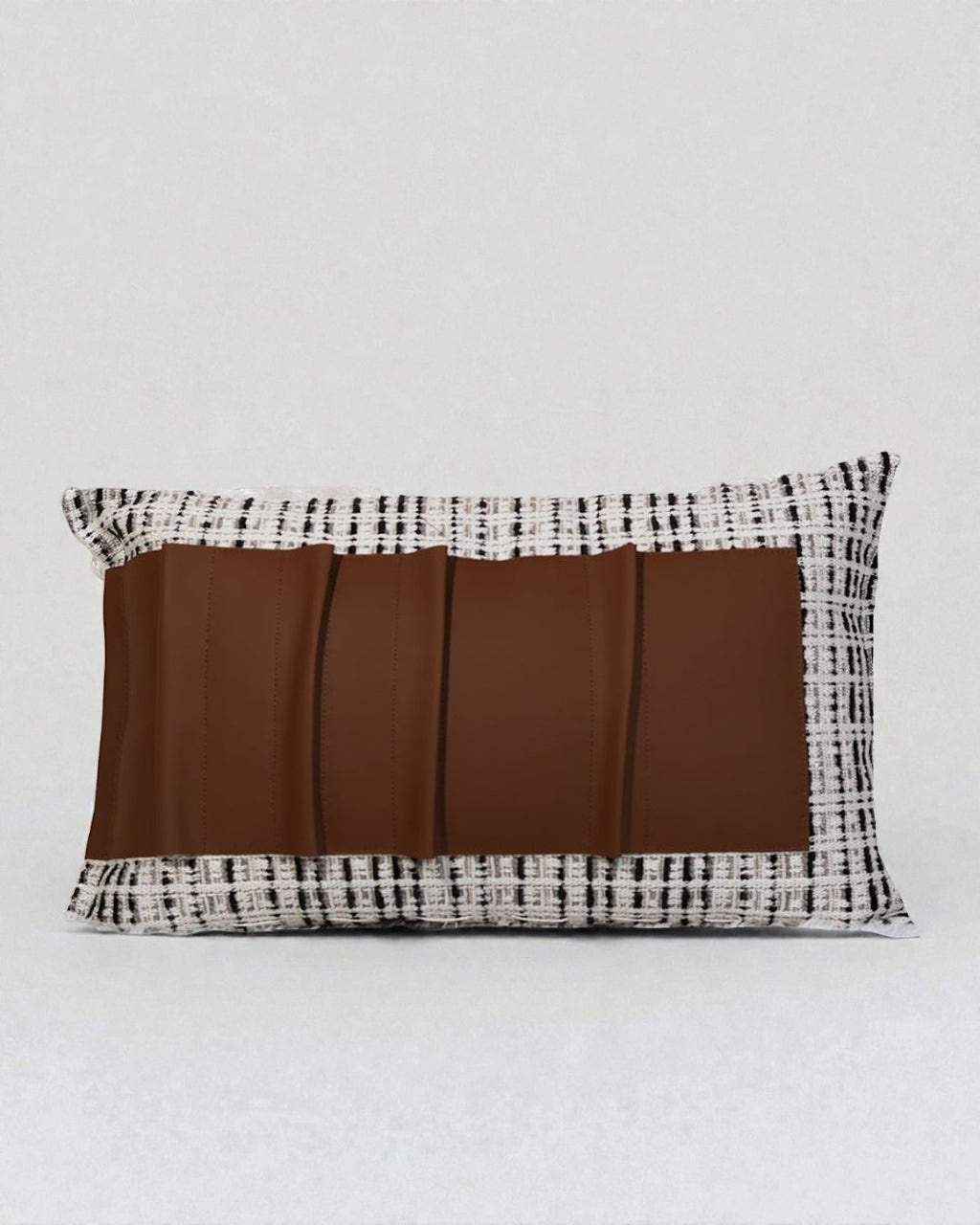 Monochrome Weave Panel Cushion Cover