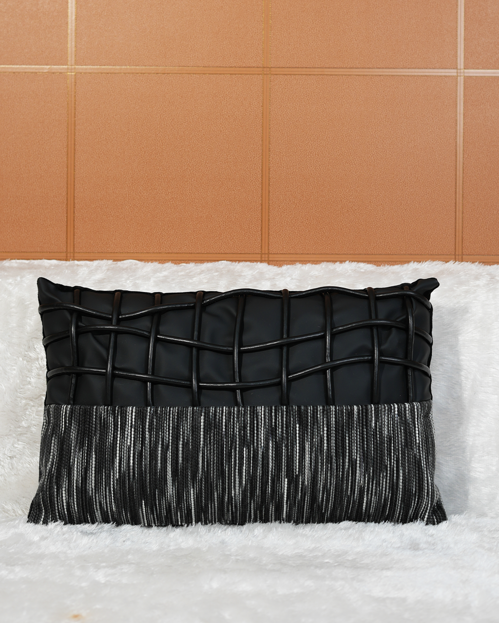 Onyx Weave Rectangle Cushion Cover