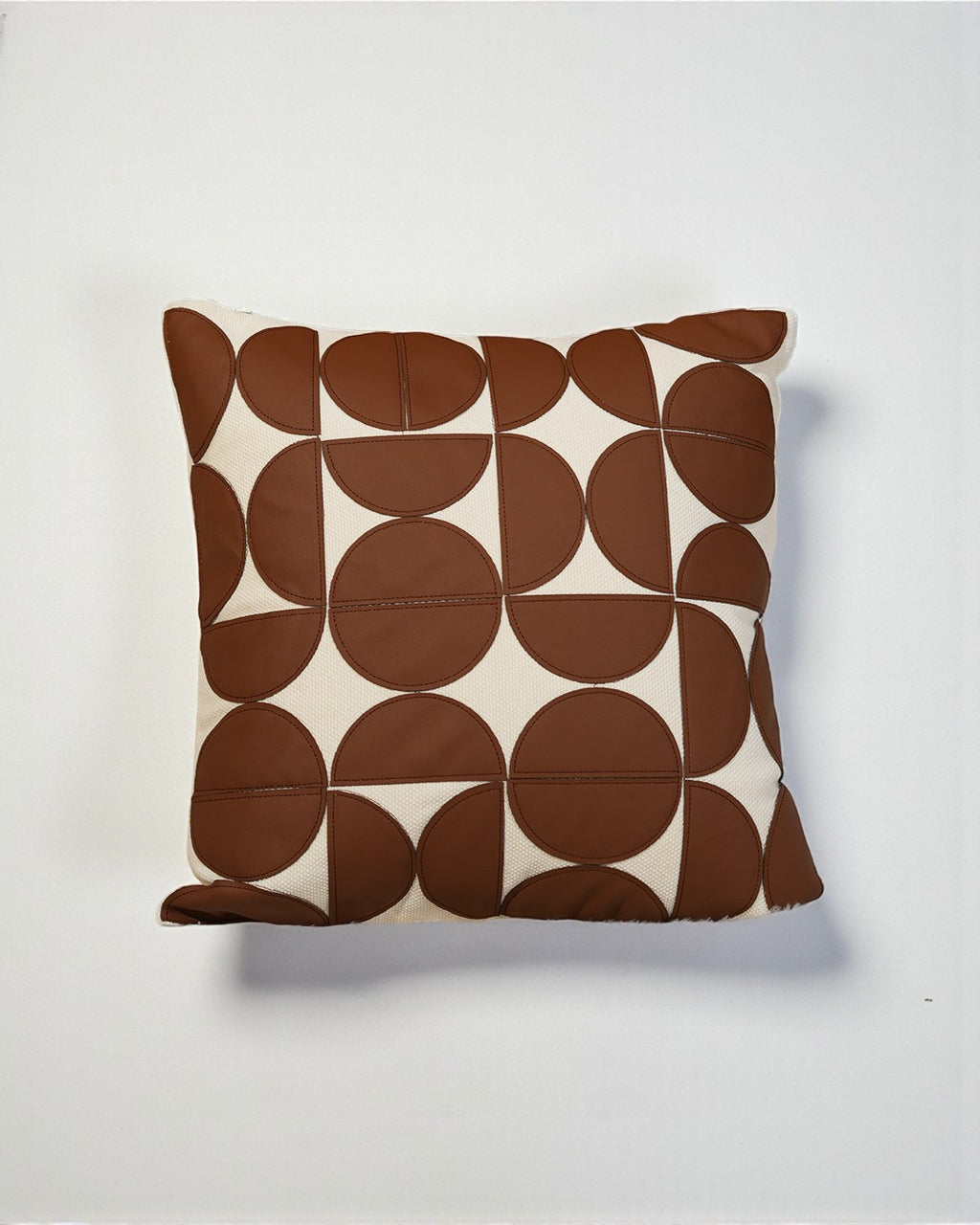 Cognac Geo Cushion Cover