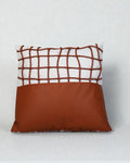 Gridline Tan Cushion Cover