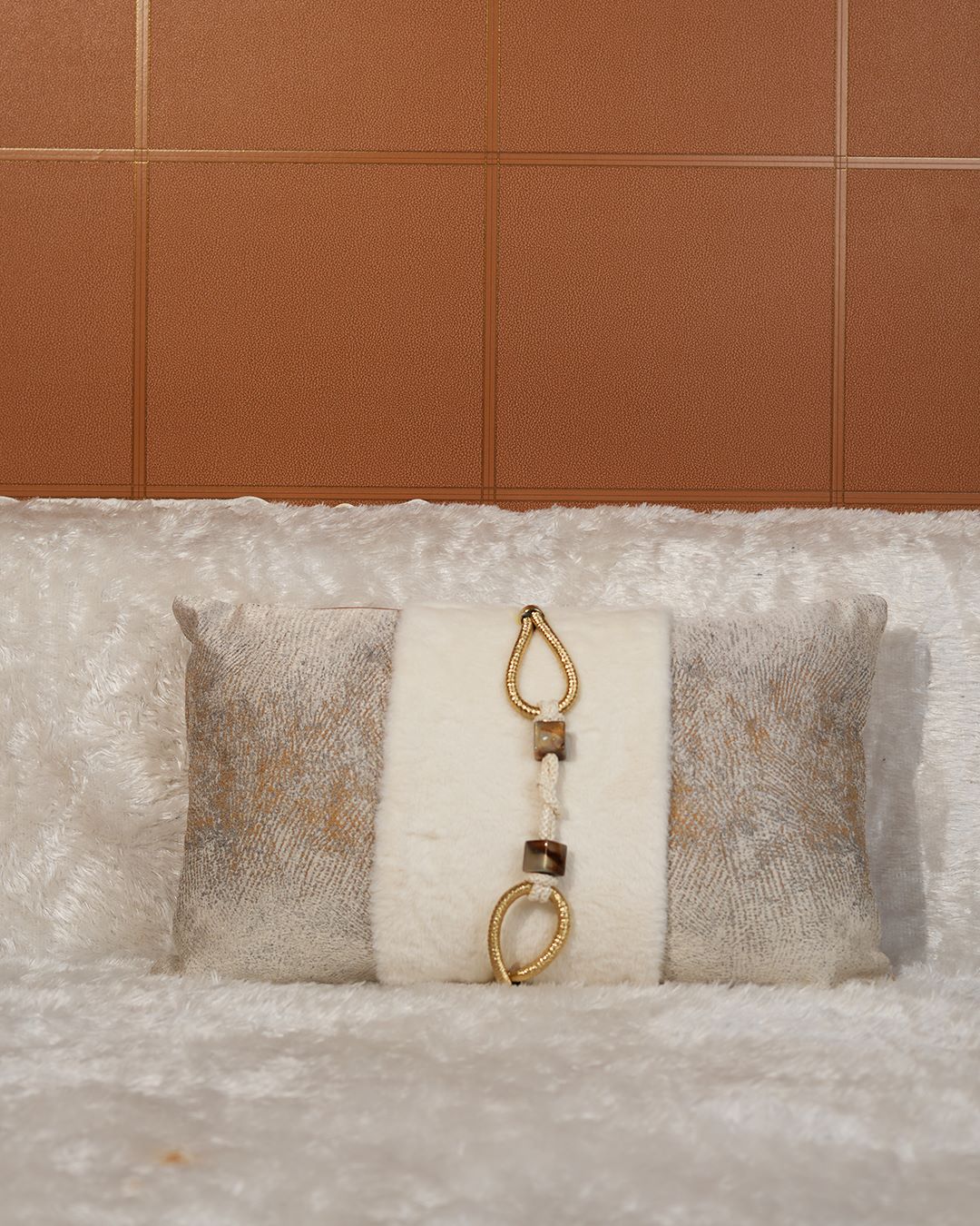 Opulent Frost Cushion Cover