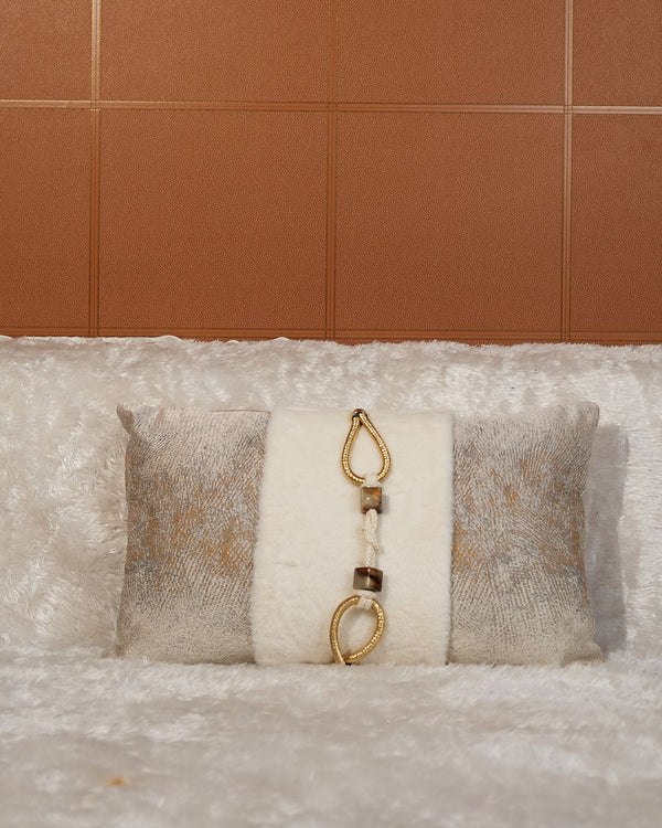 Opulent Frost Cushion Cover